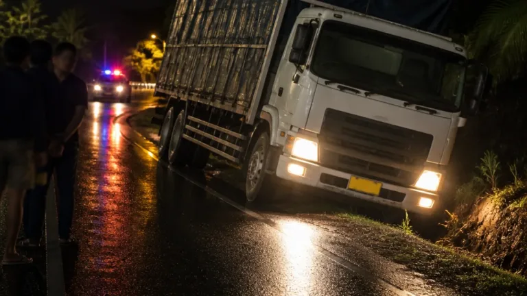 Penumpang truk tewas terlindas ban depan di Jalan Trans Sulawesi Tangofa